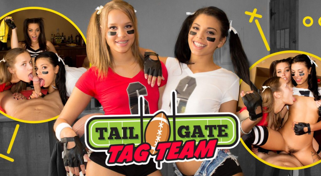 Tailgate Tag Team VR Porn - Gina Valentina, Kimber Woods en Liza Row